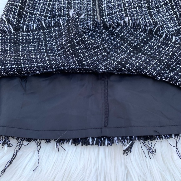 NWT Francesca’s Darla Raw Hem Tweed Mini Skirt S - Picture 11 of 11